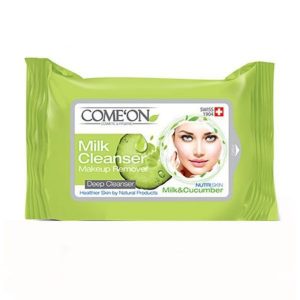 دستمال مرطوب تخصصی شیر پاک کن کامان ا Milk Cleanser Make Up Remover COMEON
