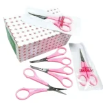 قیچی ابرو دسته صورتی ژانومه