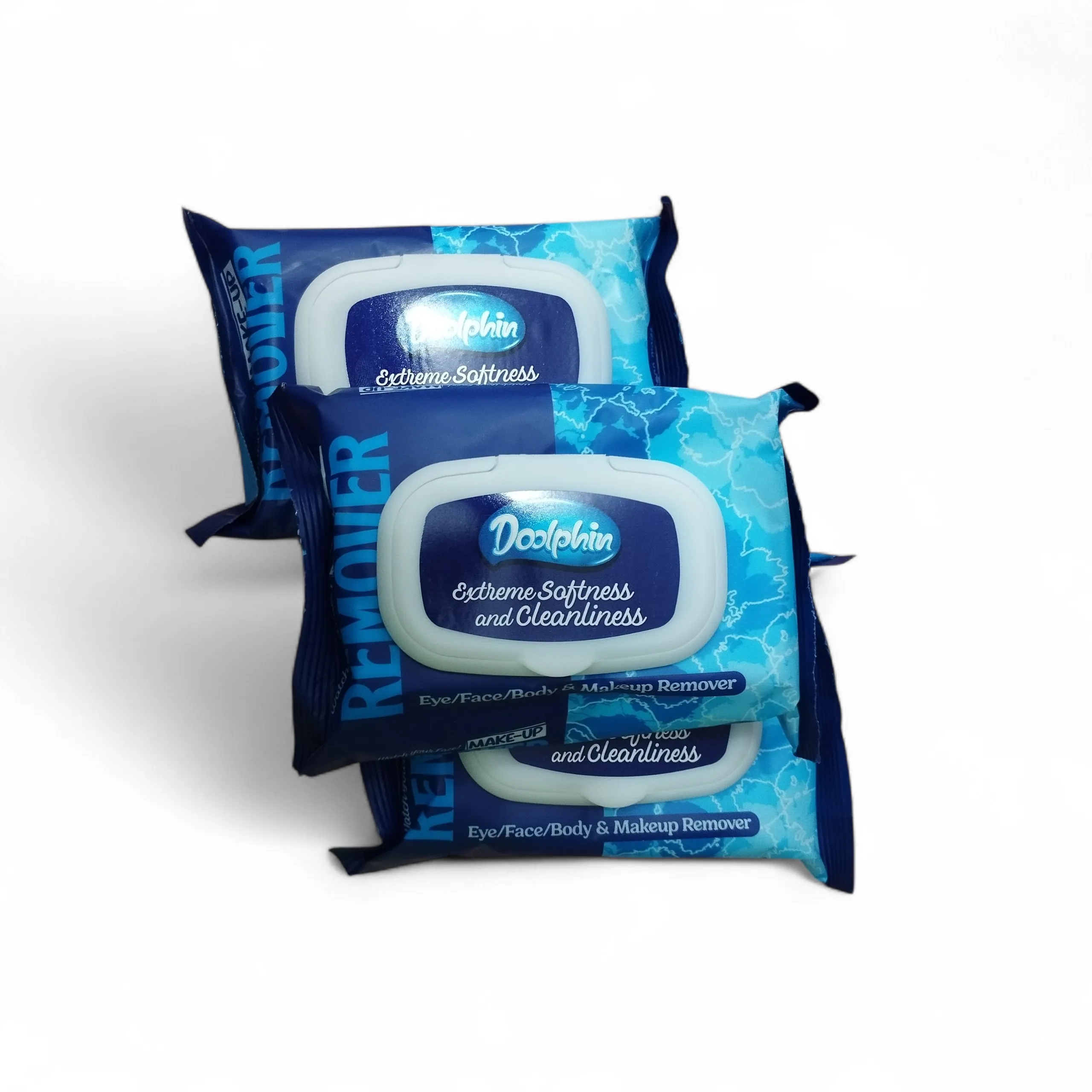 دلفین ۴۲ برگ -rozhiyaarayeshi.com (2) دستمال مرطوب پاک کننده ارایش 42 برگ دلفین - Image 1