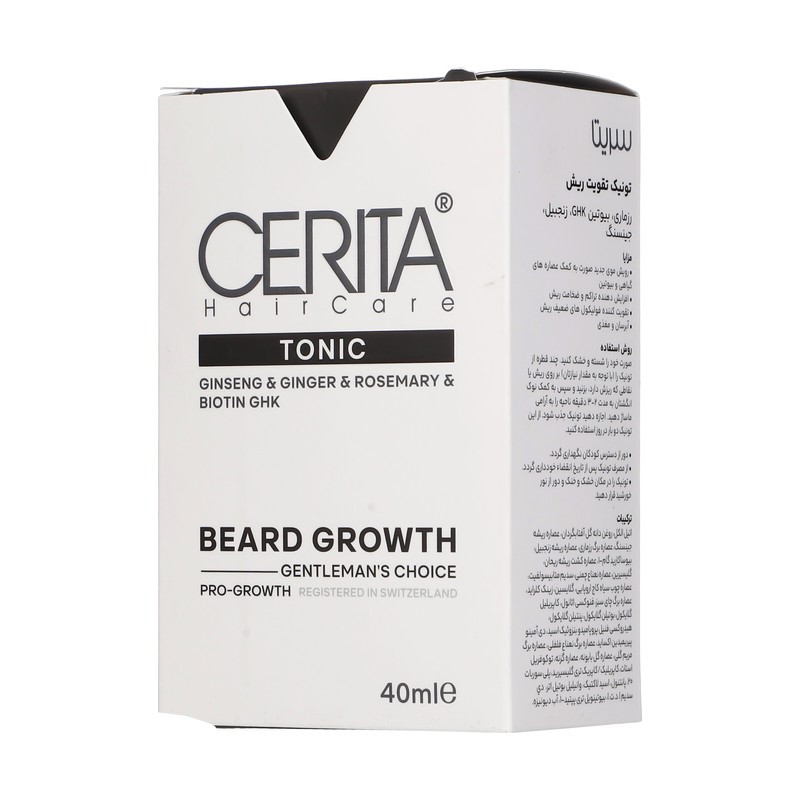تونیک تقویت کننده ریش CERITA ا Cerita Beard Growth Tonic 40ml