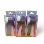 فیس براش دستی دوسر مویی و سیلیکونی نار الازاوی دورنگ - Image 3