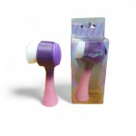 فیس براش دستی دوسر مویی و سیلیکونی نار الازاوی دورنگ - Image 2