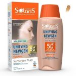 ضد افتاب سولاریس spf 50 مدل یونیفینگ نیوژن رنگ طبیعی فلوییدی